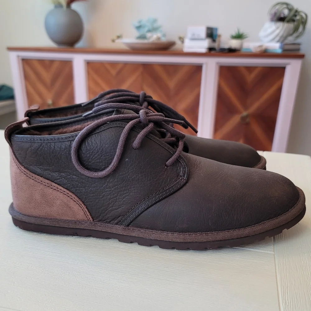 UGG Maksim Chukka Leather Boot in Brown - Like New